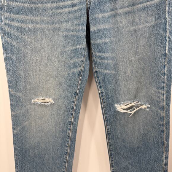 Slvrlake London Jeans SZ 27 NWT Shakedown Straight Leg Distress Denim High Waist - Picture 13 of 16